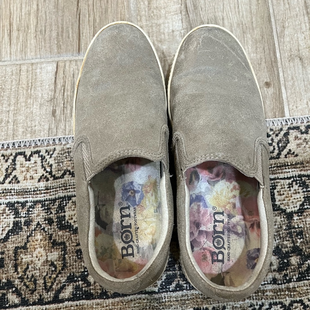 Grey beige sneakers